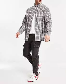 Черные джинсы карго ASOS DESIGN