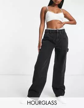 Черные джинсы карго ASOS DESIGN Hourglass
