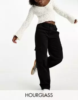 Черные джинсы карго ASOS DESIGN Hourglass