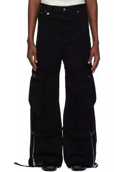Черные джинсы карго EGONlab