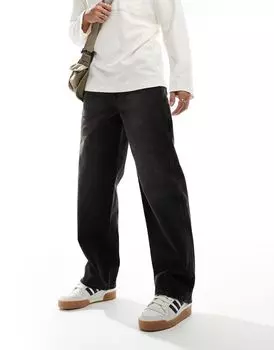 Черные джинсы-карго с низкой посадкой COLLUSION x016