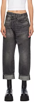 Черные джинсы-кроссовер Leyton R13