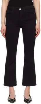 Черные джинсы Le Crop Mini Boot FRAME, Film noir