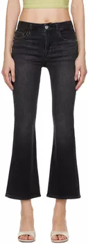 Черные джинсы Le Shape Crop Mini Boot FRAME