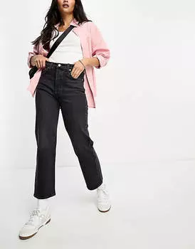 Черные джинсы Levi's Ribcage без заднего кармана