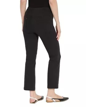 Черные джинсы Lyss с высокой посадкой до щиколотки, черный