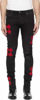 Черные джинсы MA Quad Applique AMIRI