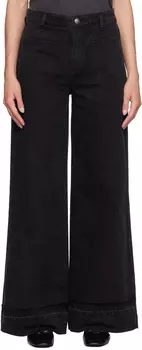 Черные джинсы Marina Wide-Leg rag & bone