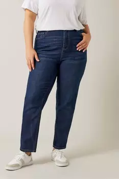 Черные джинсы Mom Evans, синий