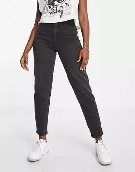 Черные джинсы «мом» с завышенной талией Levi's