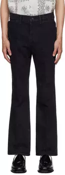 Черные джинсы NEEDLES с узором пейсли