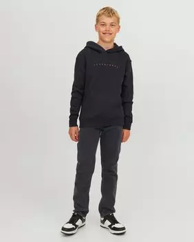Черные джинсы обычного кроя для мальчиков Jack & Jones, черный