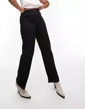 Черные джинсы оверсайз Topshop