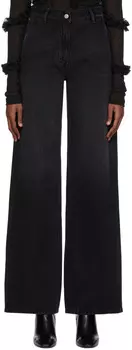Черные джинсы прямого кроя MM6 Maison Margiela