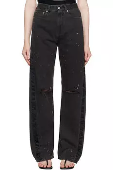 Черные джинсы с 5 карманами MM6 Maison Margiela