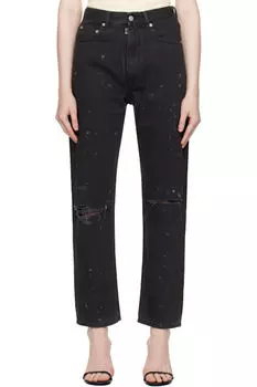 Черные джинсы с 5 карманами MM6 Maison Margiela