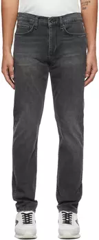 Черные джинсы с двумя петлями rag & bone