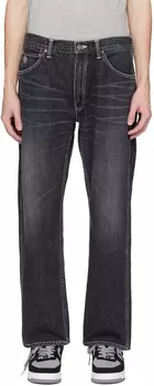 Черные джинсы с изображением обезьяньей головы BAPE