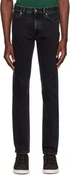 Черные джинсы с потертостями ZEGNA