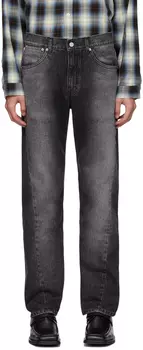 Черные джинсы с разрезом AFTER Pray