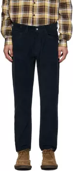 Черные джинсы с рваным узором YMC