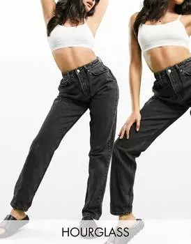 Черные джинсы с завышенной талией ASOS DESIGN Hourglass