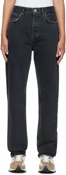 Черные джинсы с завышенной талией в стиле 90-х AGOLDE