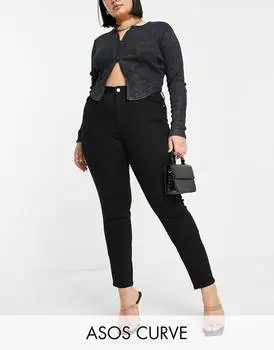 Черные джинсы скинни ASOS DESIGN Curve