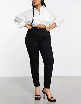 Черные джинсы скинни ASOS DESIGN Curve