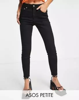 Черные джинсы скинни ASOS DESIGN Petite