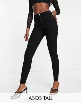Черные джинсы скинни ASOS DESIGN Tall