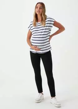 Черные джинсы скинни для беременных April Over The Bump Papaya Denim
