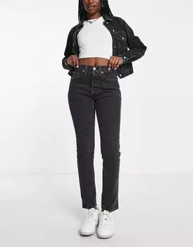 Черные джинсы скинни Levi's 501