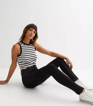 Черные джинсы скинни Lift & Shape Jenna New Look, черный