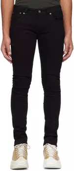 Черные джинсы скинни Lin Nudie Jeans