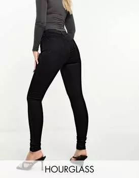 Черные джинсы скинни пуш-ап ASOS DESIGN Hourglass