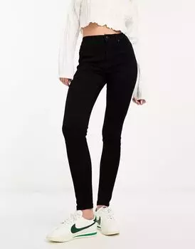 Черные джинсы скинни с завышенной талией Vero Moda Sophia