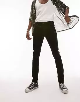 Черные джинсы скинни стрейч Topman