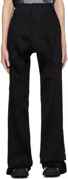 Черные джинсы со швами по краям Julius