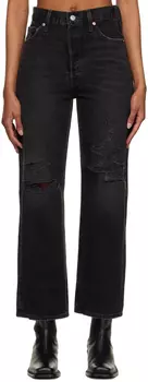 Черные джинсы в клетку Levi's