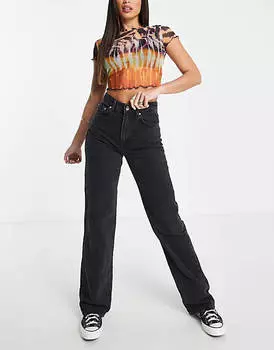 Черные джинсы в стиле 90-х Stradivarius Tall