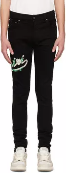 Черные джинсы в стиле барокко AMIRI, Black OD