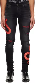 Черные джинсы XO Snake AMIRI