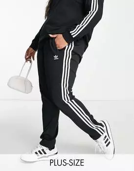 Черные джоггеры adidas Originals Plus adicolor