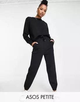 Черные джоггеры облегающего кроя ASOS DESIGN Petite - BLACK