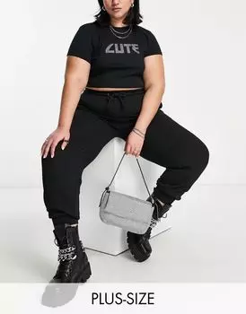 Черные джоггеры оверсайз COLLUSION Plus