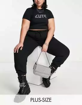 Черные джоггеры оверсайз COLLUSION Plus