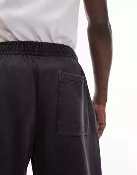 Черные джоггеры прямого кроя Topman