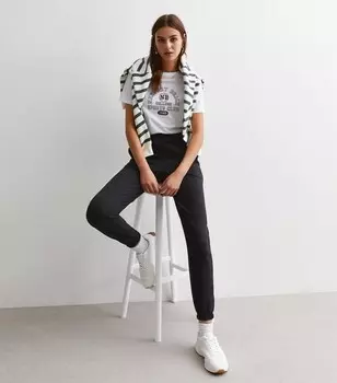 Черные джоггеры с манжетами New Look, черный