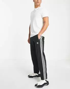 Черные джоггеры с тремя полосками adidas Originals adicolor Firebird